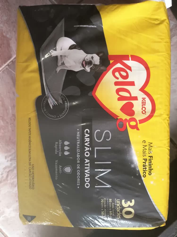 foto de Tapete Higiênico Keldog SLIM com Carvão Ativado, 30 Unidades, para Cachorros