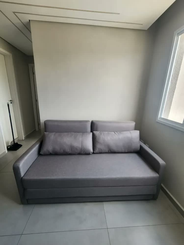 foto de Sofá-cama Herval Queen Aurora, 3 Lugares, Linho Cinza
