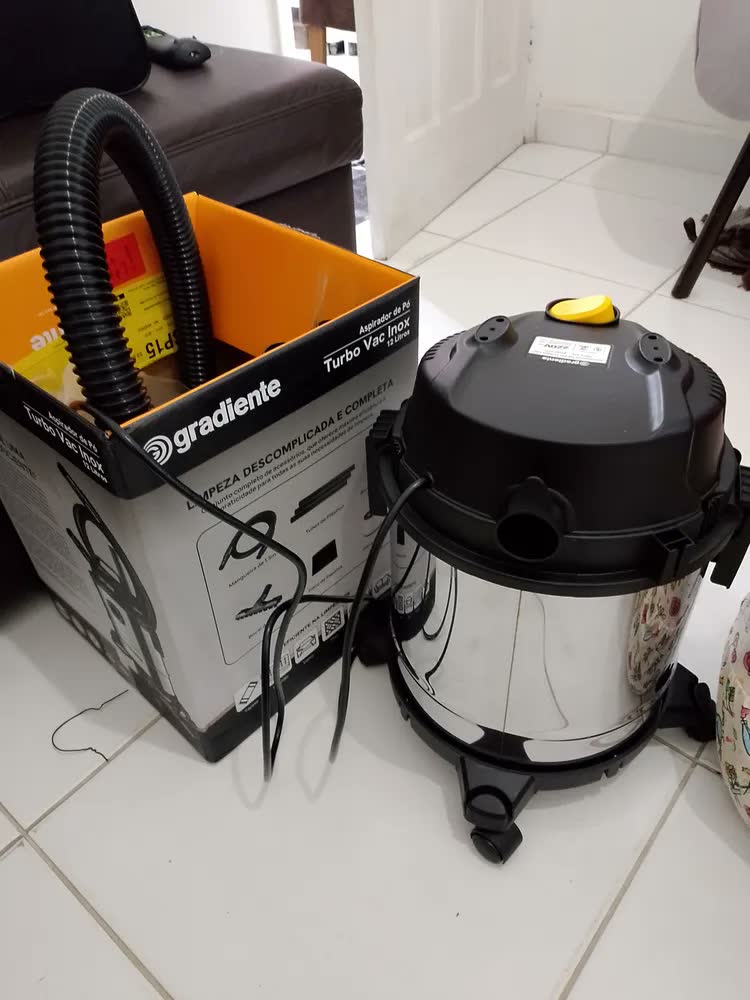 foto de Aspirador De Pó E Água Inox Multiuso Soprador Com Bico Extratora 12l 1200w Turbo Vac Pgac120 Gradiente