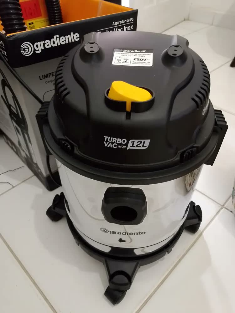 foto de Aspirador De Pó E Água Inox Multiuso Soprador Com Bico Extratora 12l 1200w Turbo Vac Pgac120 Gradiente