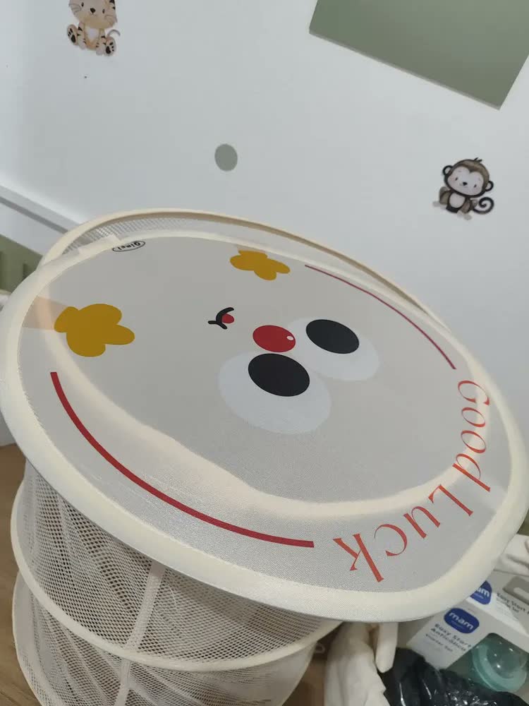 foto de Cesto Roupa Suja Bebe Brinquedo De Dobrável Multiuso