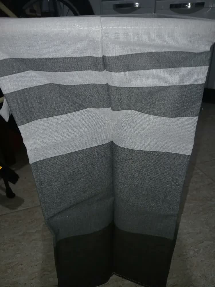 foto de Cesto De Roupa Suja Dobravel Banheiro Brinquedo 75 Litros Organizador Multiuso Cor Cinza Easy Decor