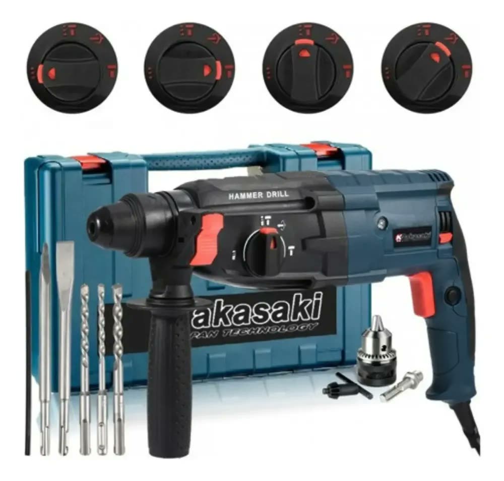 Martelete Rotativo Rompedor 5kg 960w Furadeira De Impacto Cor Azul Frequência 50/60hz
