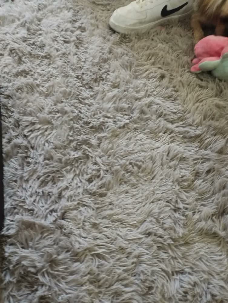foto de Tapete Redondo 140 Cm Peludo Felpudo Macio Para Sala Quarto