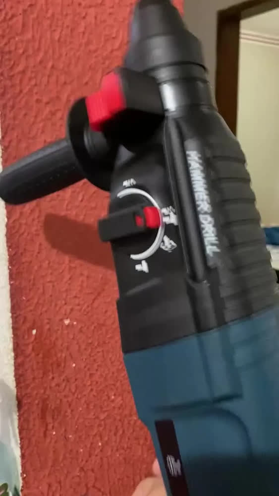 foto de Martelete Perfurador Rompedor Professional 26mm 1200w Sds Plus Com Maleta E Acessorios 3000rpm