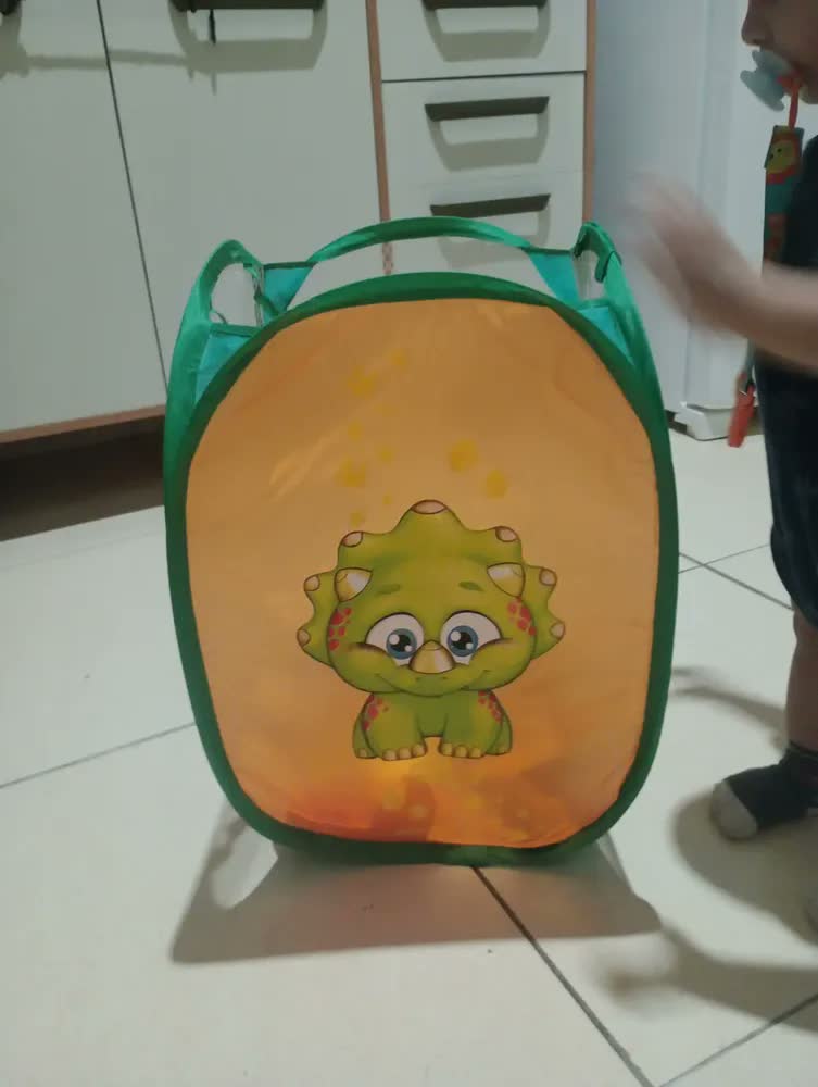 foto de Cesto Organizador Porta Treco Brinquedos Roupas Infantil