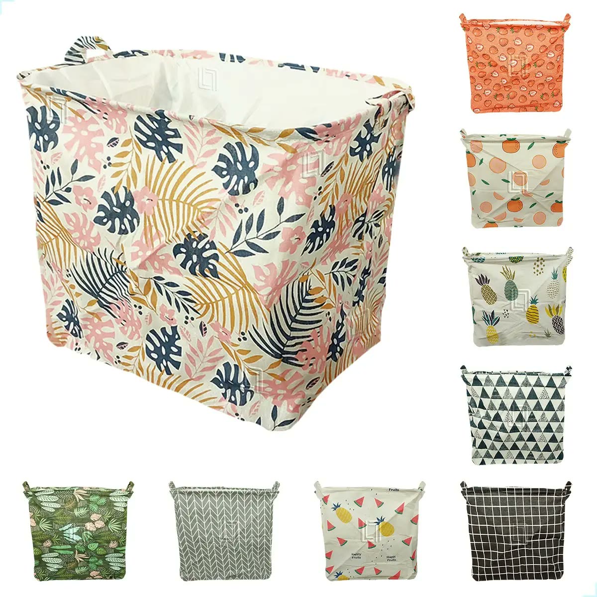 Cesto Organizador De Roupa Suja Brinquedo 90 Litros Dobrável