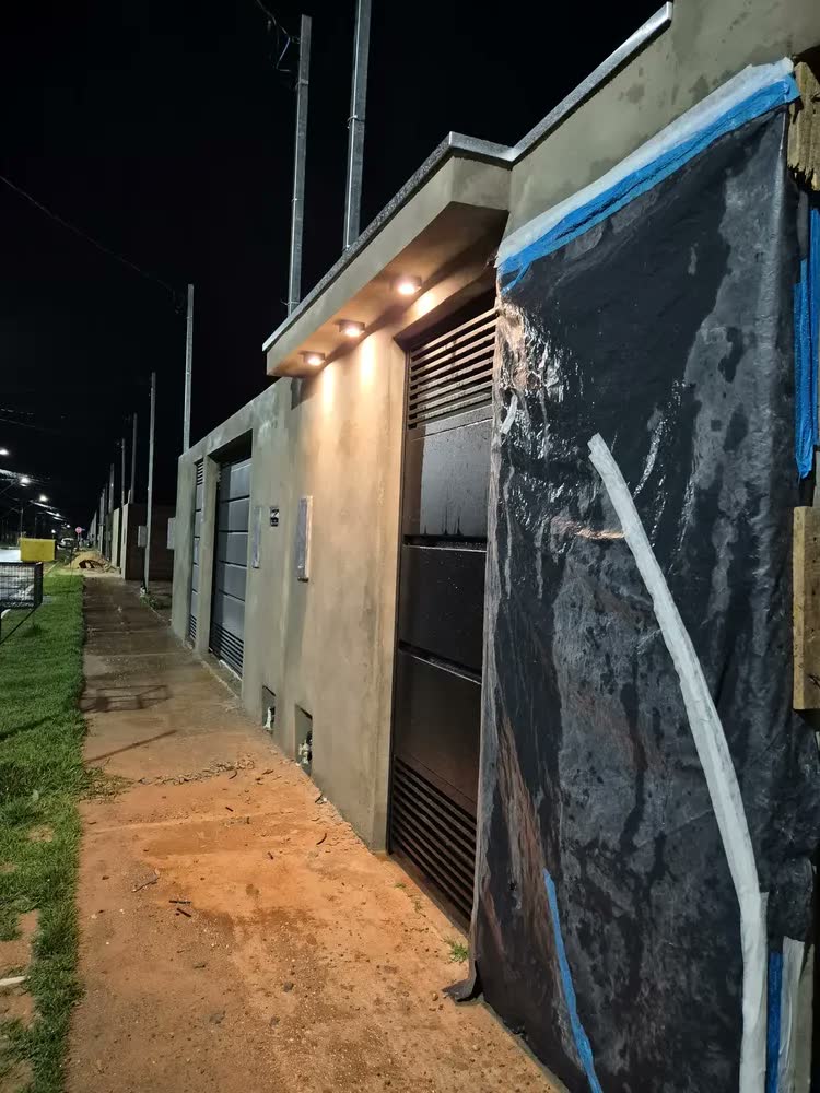 foto de 3x Spot Slim Sobrepor Teto Beiral 5w Preto Externo