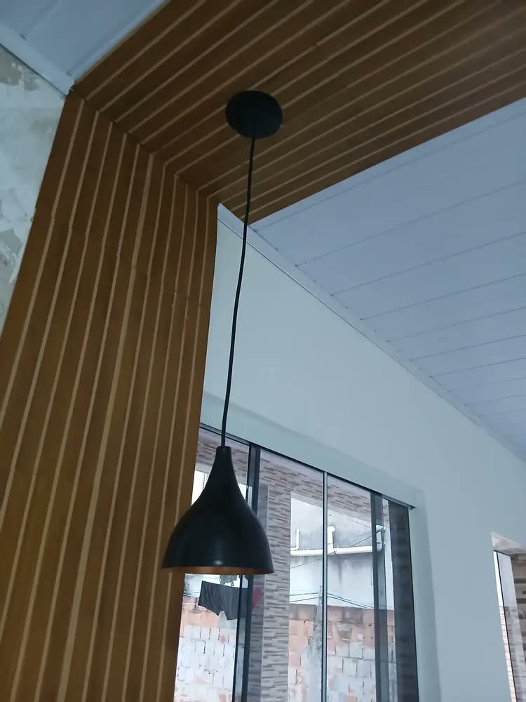 foto de Kit 3 Pendente Gotinha Luminária De Teto Cozinha, Balcão Estrutura Preto Com Cobre