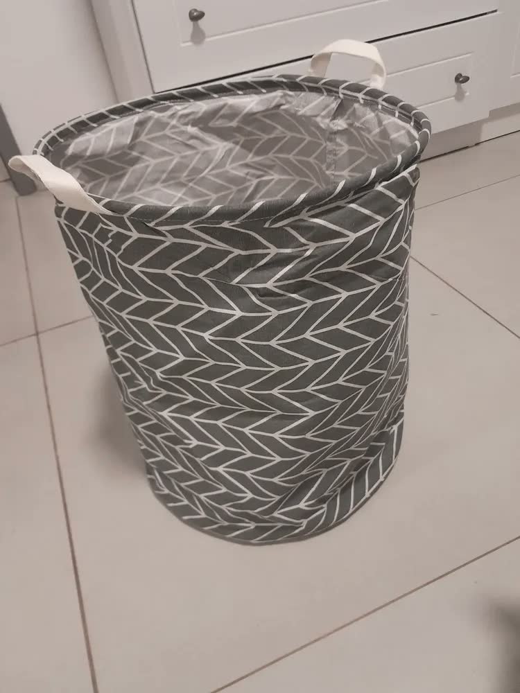 foto de Cesto Multiuso Organizador Roupa Suja Dobrável 40 Litros
