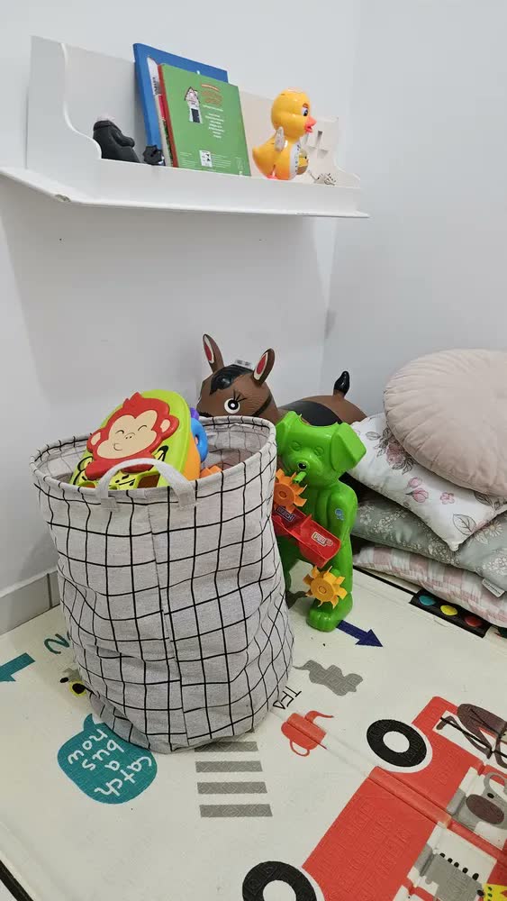foto de Cesto Multiuso Organizador Roupa Suja Dobrável 40 Litros