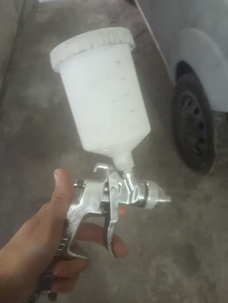 foto de Pistola de Pintura HVLP ARC-DAL Bico 1.3 Metal Prateado 600mL