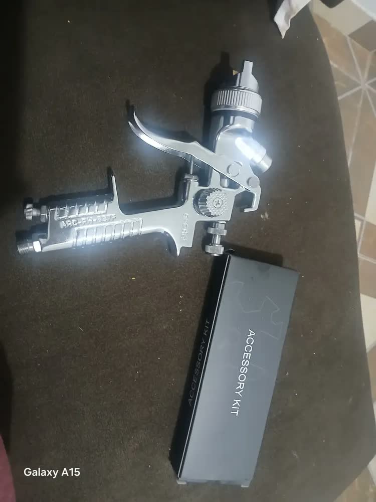 foto de Pistola de Pintura HVLP ARC-DAL Bico 1.3 Metal Prateado 600mL