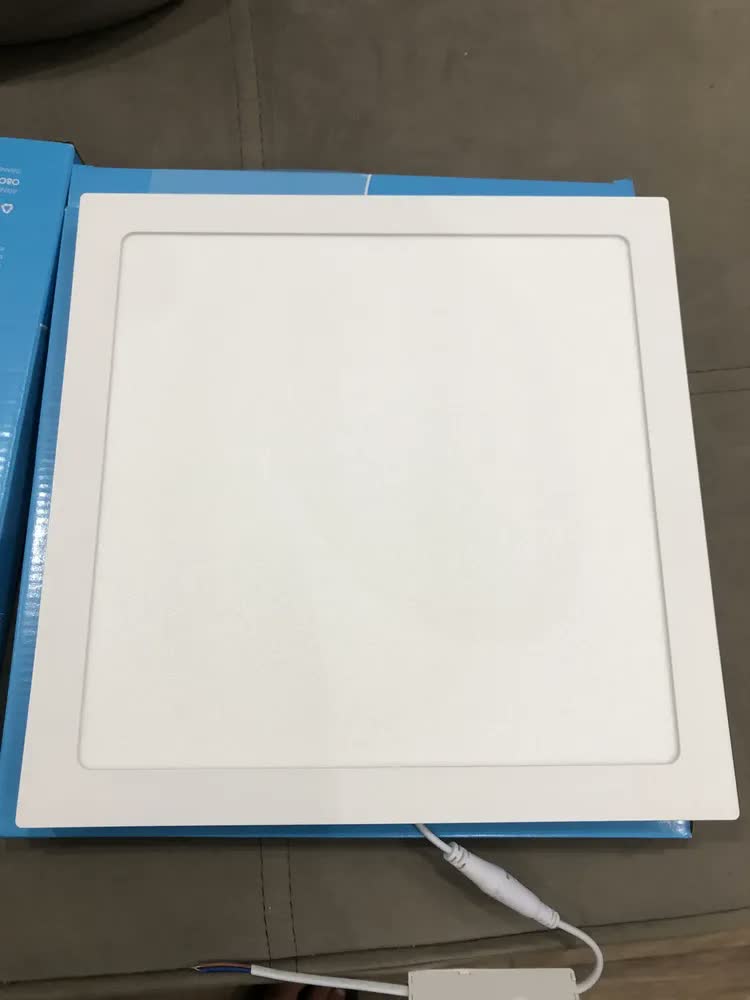 foto de Kit 2 Painel Plafon Led Sobrepor Quadrado 24w 6500k Elgin Estrutura Branco