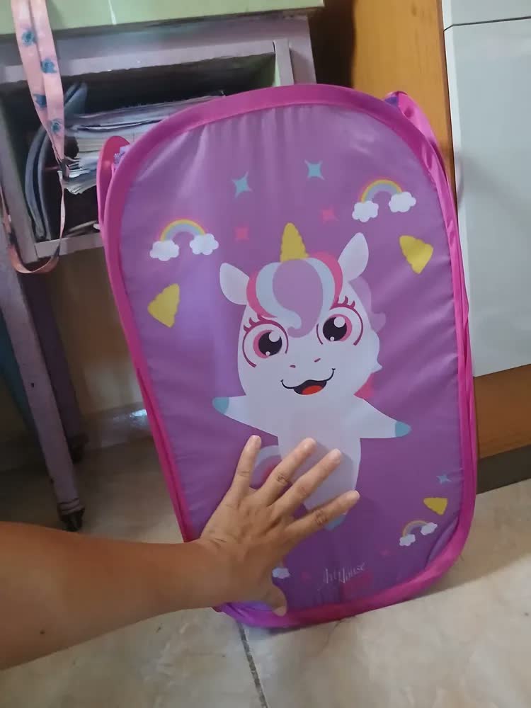foto de Cesto Organizador Dobrável Infantil BBC Verde Dinossauro 31x50cm
