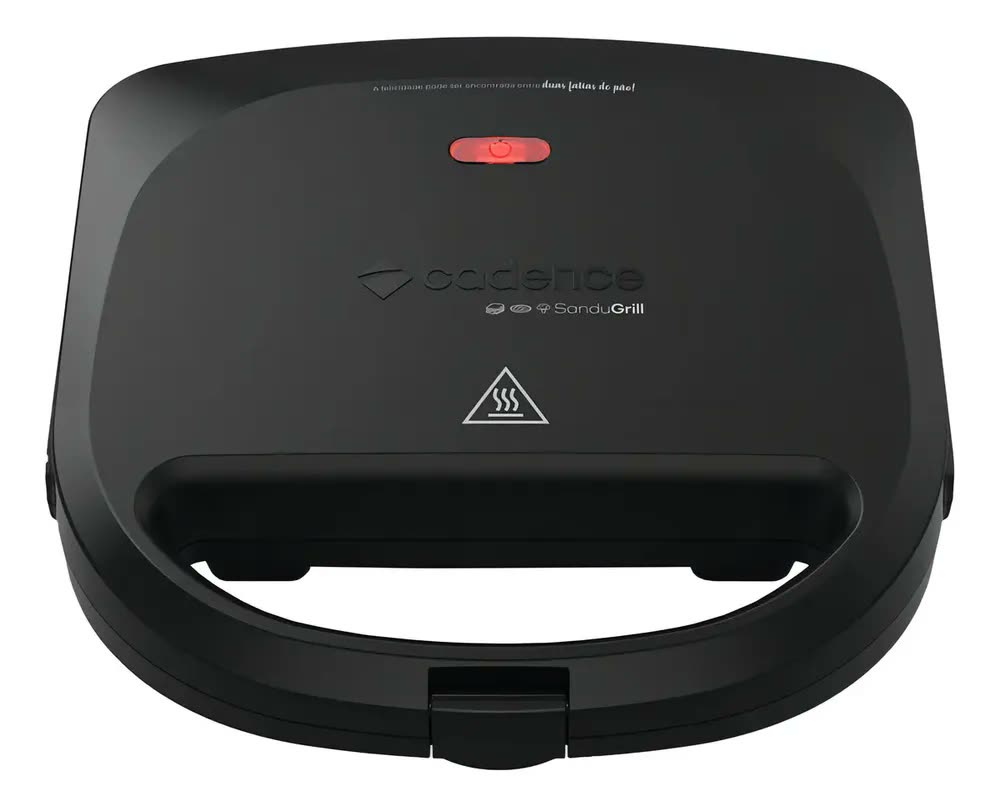 Sanduicheira Elétrica Cadence Sandugrill Preta Cor Preto
