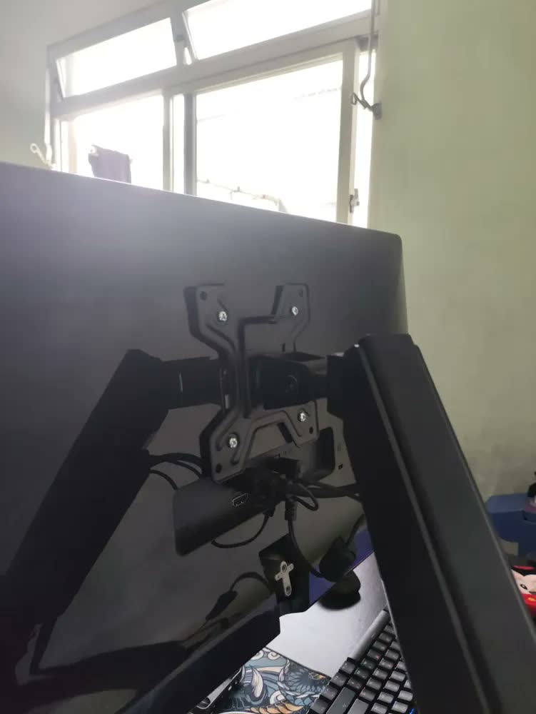 foto de Suporte Ajustável de Mesa WLK com Braço Articulado e Pistao a Gas 10kg Mnitor de até 35 Polegadas