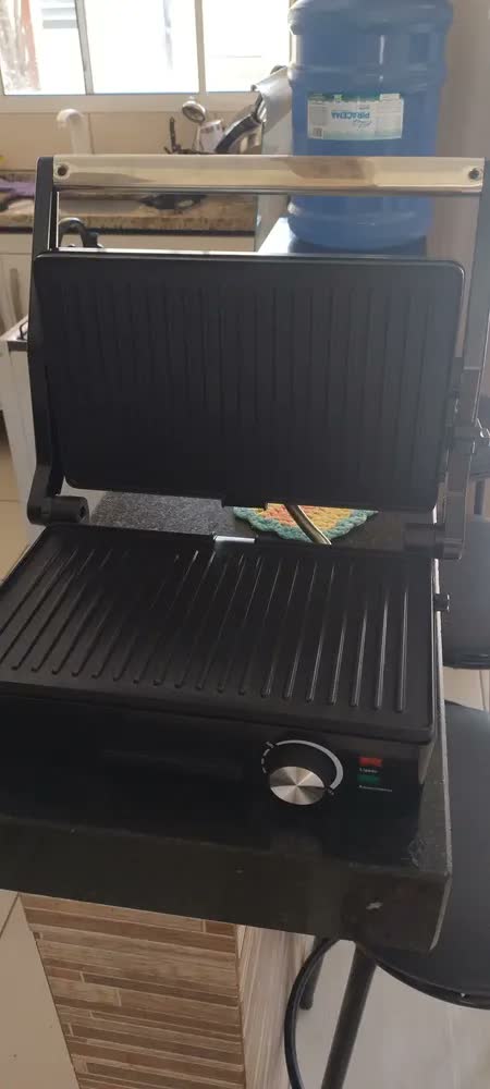 foto de Grill Midi 1200W Inox Chapa Dupla