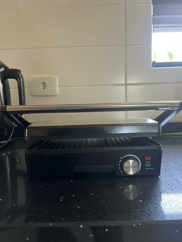 foto de Grill Midi 1200W Inox Chapa Dupla