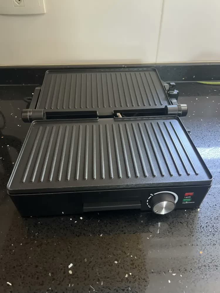 foto de Grill Midi 1200W Inox Chapa Dupla