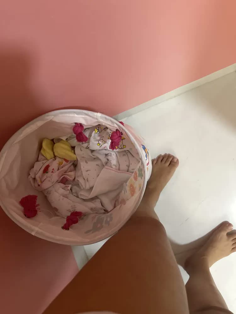 foto de Cesto Organizador Infantil Brinquedo Roupa Multiuso Com Alça