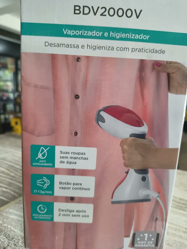 foto de Ferro Vaporizador De Roupas Black+decker Portatil 1200w