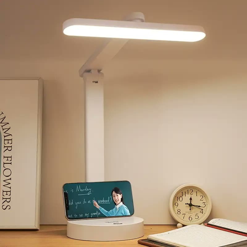Luminária Mesa LED Articulada Touch Recarregável com 3 Modos de Luz Vellon