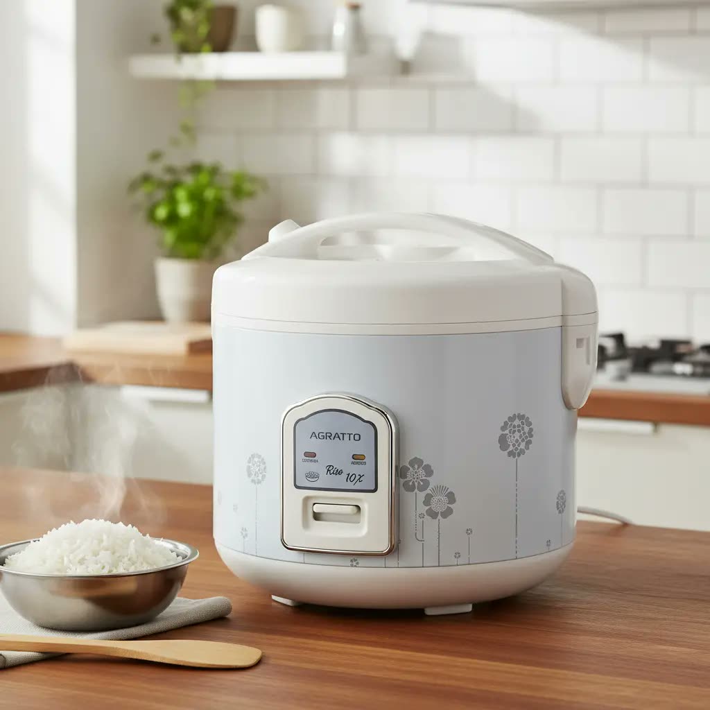 foto de Panela De Arroz Elétrica 10 Xícaras Agratto Branco