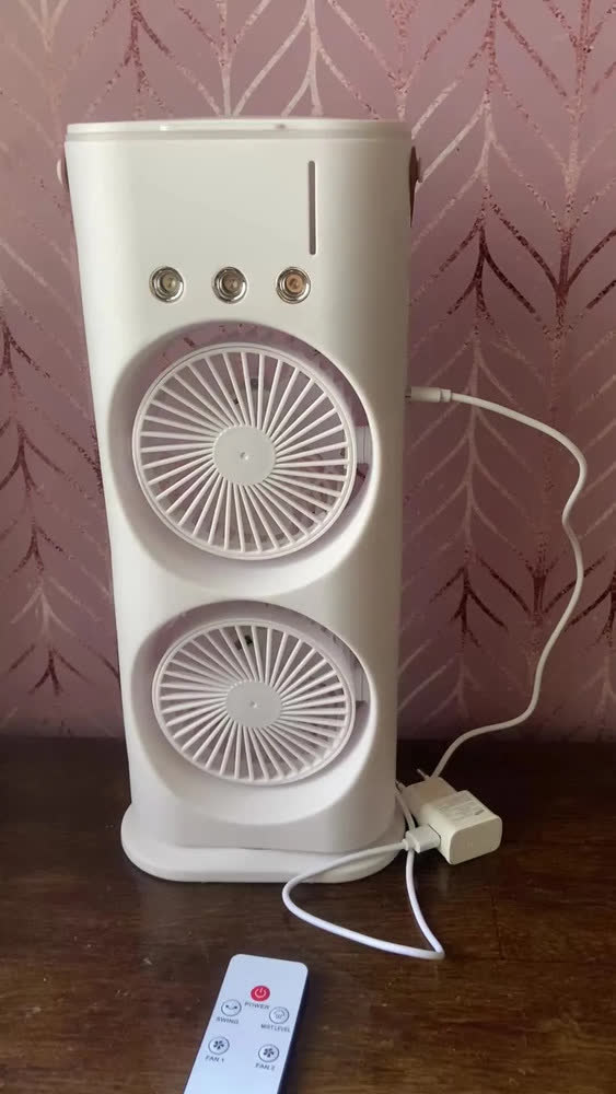 foto de Ventilador Ar Condicionado Climatizador De Ar Frio Torre Gira 180° Portátil Usb Cor Branco 110v/220v Lp Imports