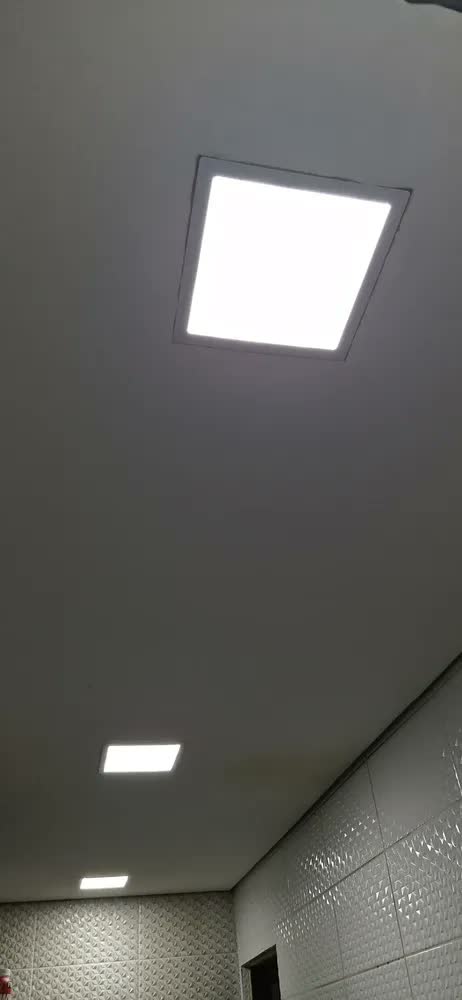 foto de Plafon Painel Led 30x30 Embutir Quadrado 6500k Branco Frio 32w