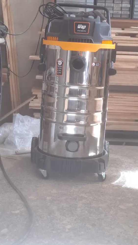 foto de Aspirador de Pó e Água WAO GTW Inox 70i 2800W com Dois Motores e Autolimpeza 70 Litros