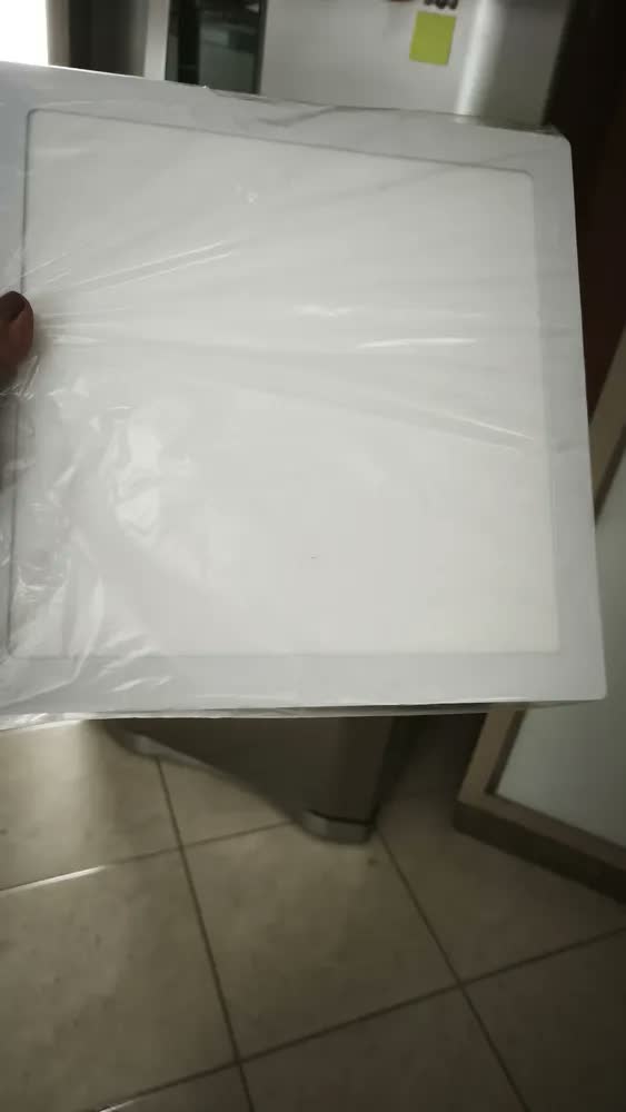 foto de Painel Plafon Led Embutir Slim 30x30 24w Quadrado Estrutura Branco Luz 6000k Branco Frio