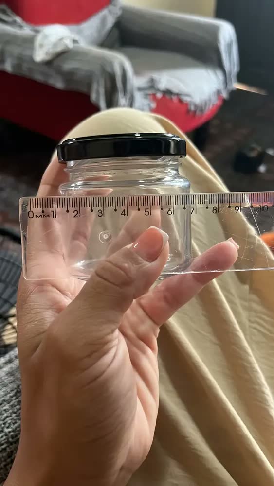 foto de Kit 24 Potes Vidro Herméticos 150ml Nadir Figueiredo Tampa Dourada