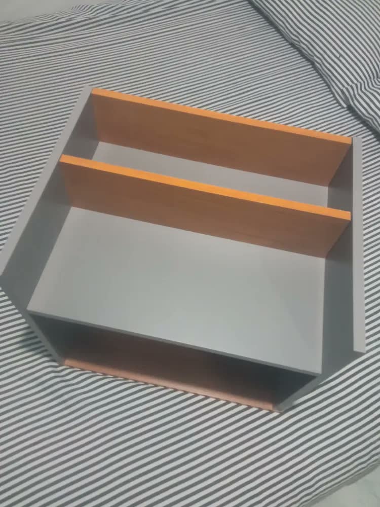 foto de Mesinha  Cabeceira Cama Box C/ Prateleira Suspensa Compacta
