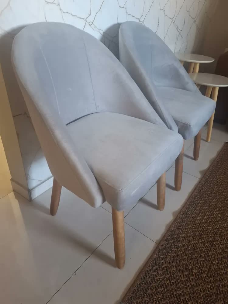 foto de Kit 2 Cadeiras Poltrona Orgânica Sala Jantar Estar Quarto