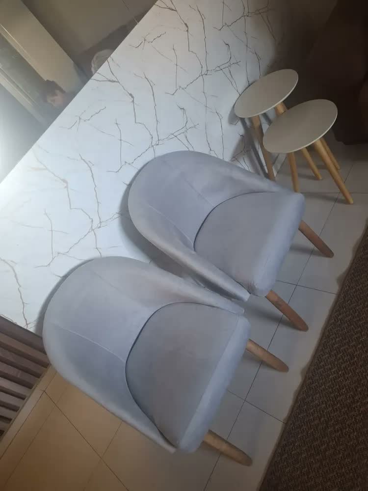 foto de Kit 2 Cadeiras Poltrona Orgânica Sala Jantar Estar Quarto