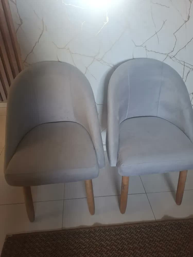 foto de Kit 2 Cadeiras Poltrona Orgânica Sala Jantar Estar Quarto