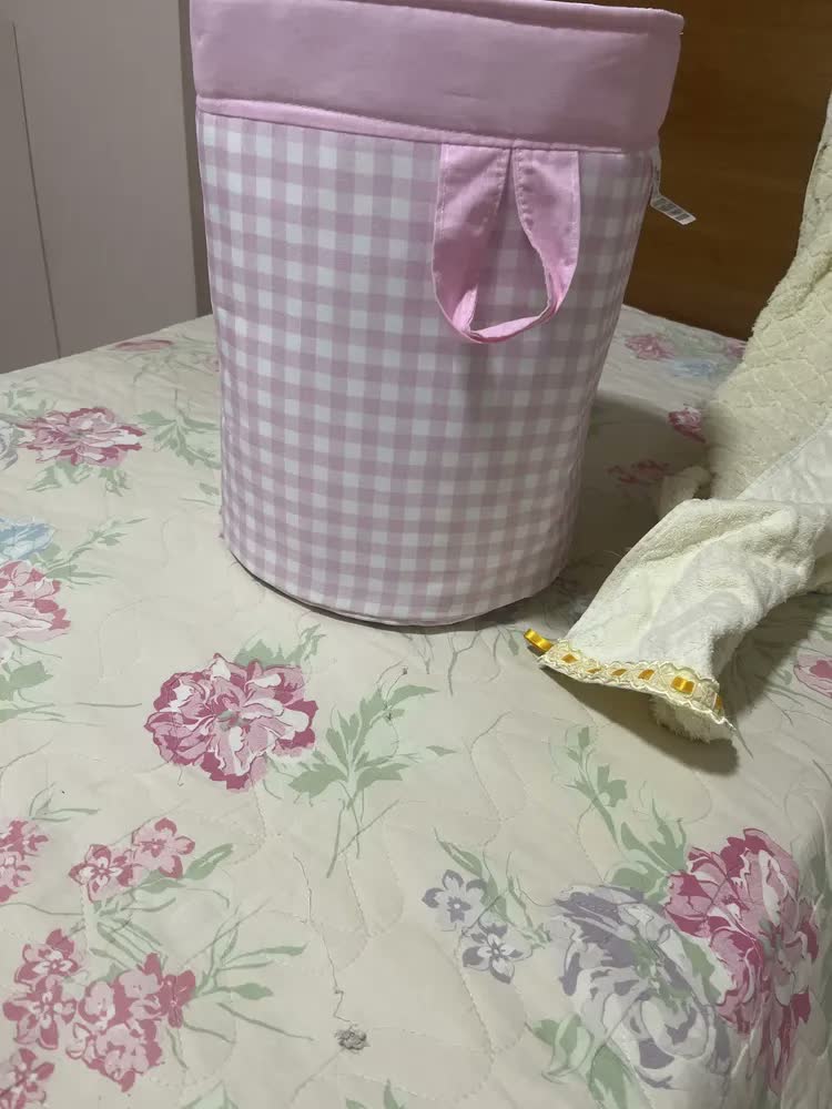 foto de Cesto Organizador De Brinquedos Roupa Menina Menino Neutro