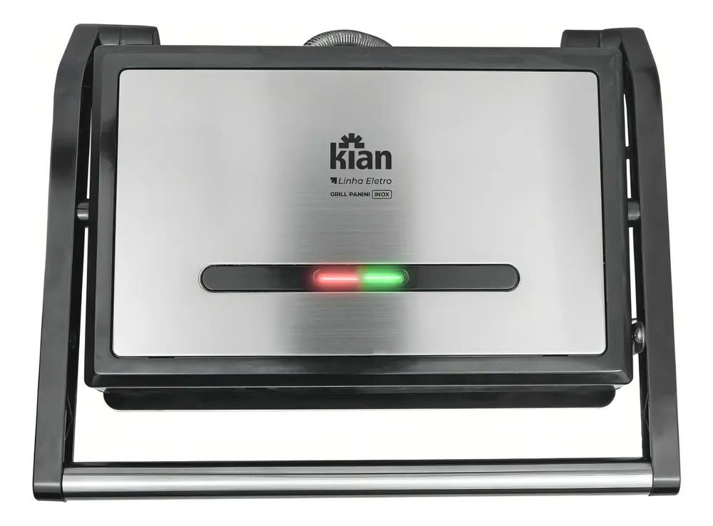 Sanduicheira elétrica Kian Panini Linea Eletro cor prateado