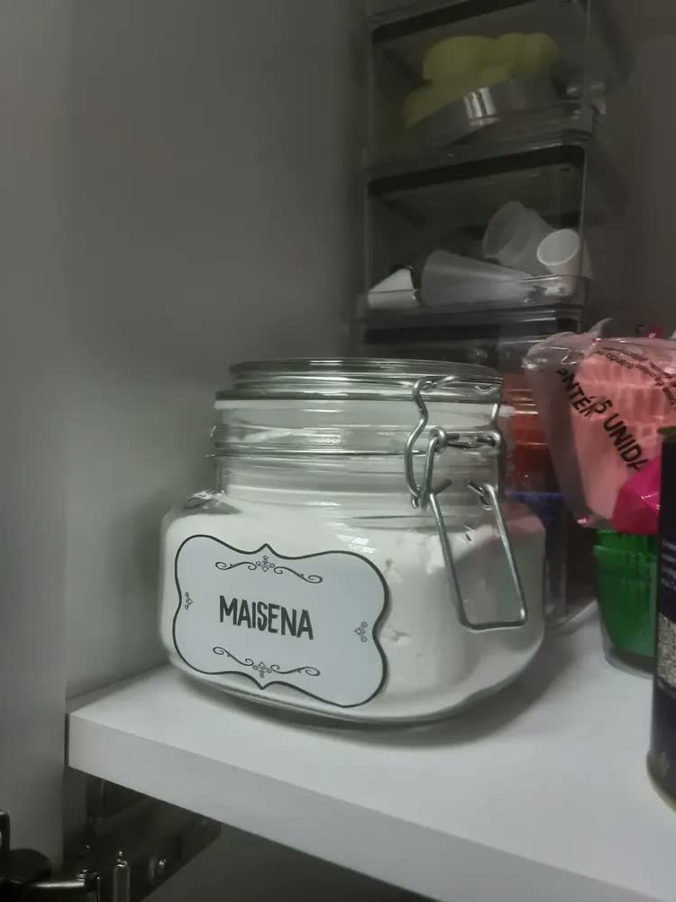 foto de Pote Hermético de Vidro 500ml Tampa Hermética Transparente Quadrado