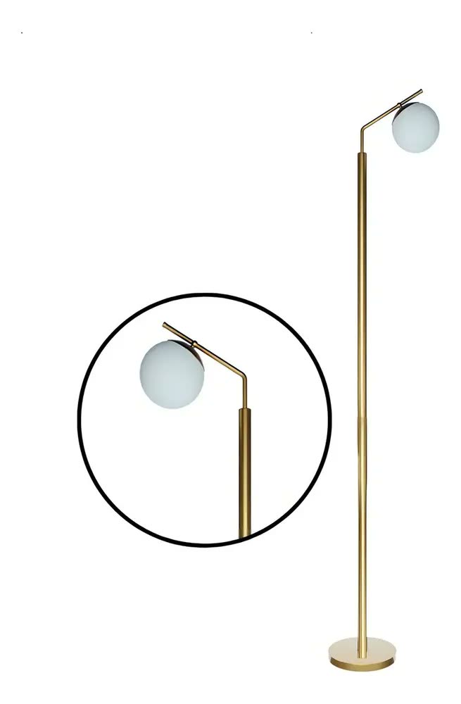 Luminaria De Chao Com Globo Fosco Soquete G9 + Lampada 3000K Branco Quente Tensao Bivolt 110v/220v