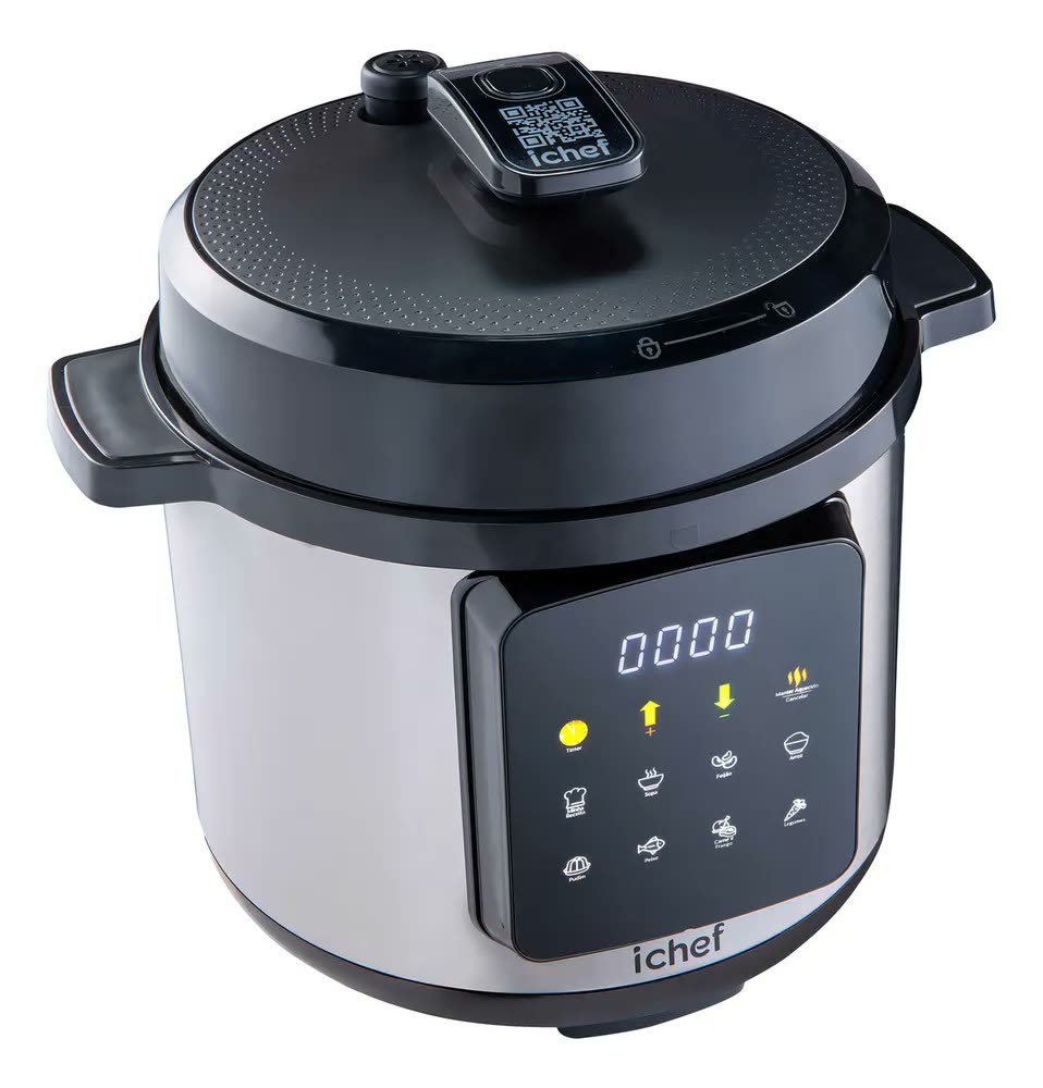 Panela eletrica pressao Ichef Master Cooker 6l Cor Preto Frequência 60 Hz
