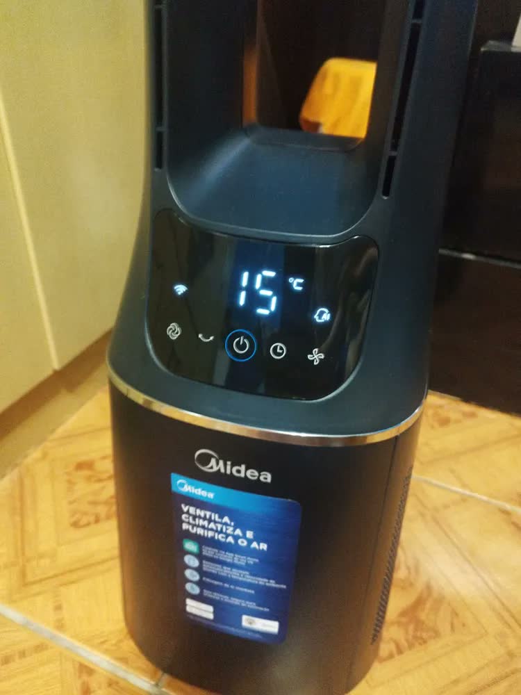 foto de Ventilador de torre midea vtb180a3 smart air bladeless estrutura azul-escuro