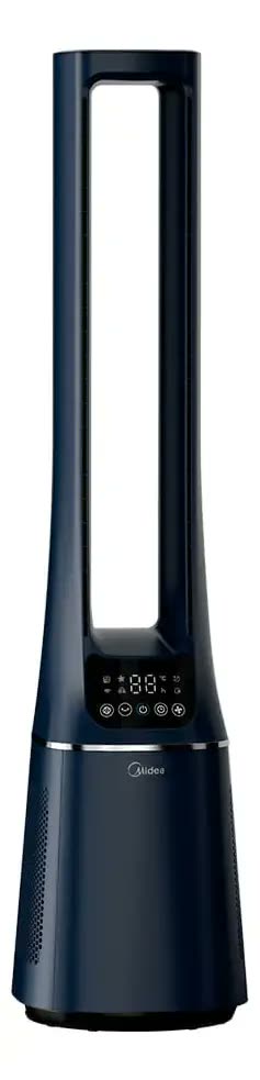 Ventilador de torre midea vtb180a3 smart air bladeless estrutura azul-escuro
