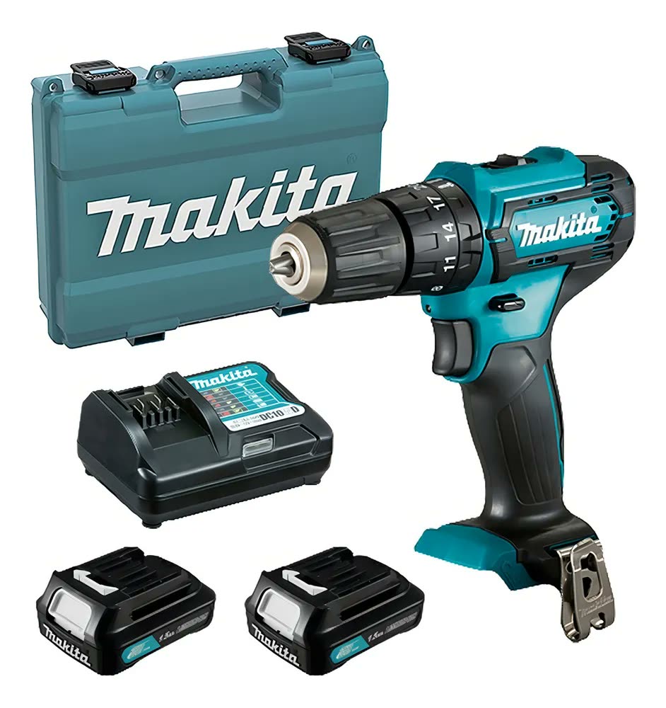 Parafusadeira Furadeira Impacto 2 Bat Makita Hp333dwyx3 Cor Azul