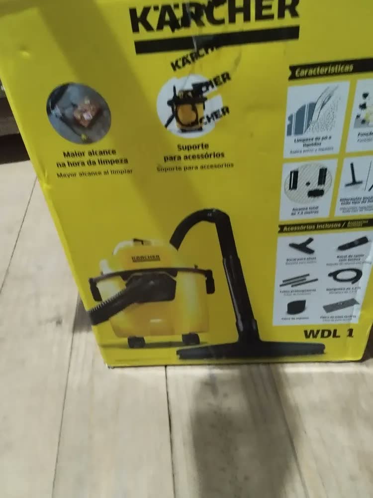 foto de Aspirador de pó e água Wdl1 Kärcher Yellow