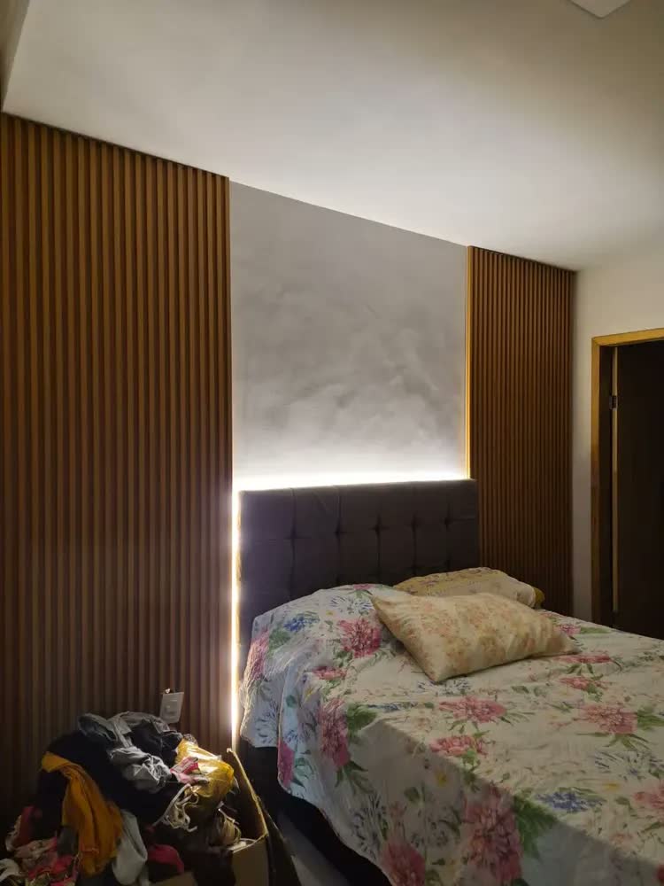 foto de Placas Painel Ripado Wpc 270x16cm Parede Teto