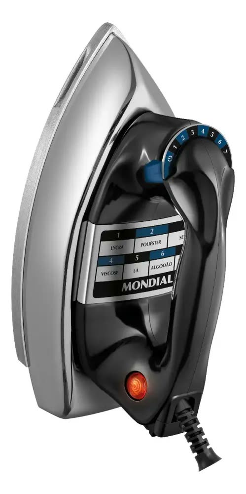 Ferro a Seco, Mondial, 1400W- FS-01-BI Preto
