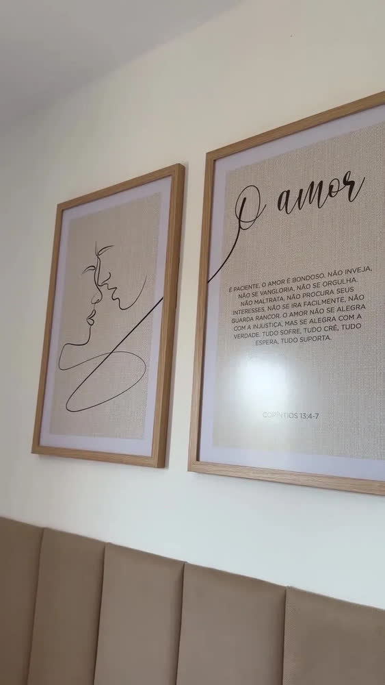 foto de Quadros Decorativos Quarto De Casal Amor Luxo Frases Moldura