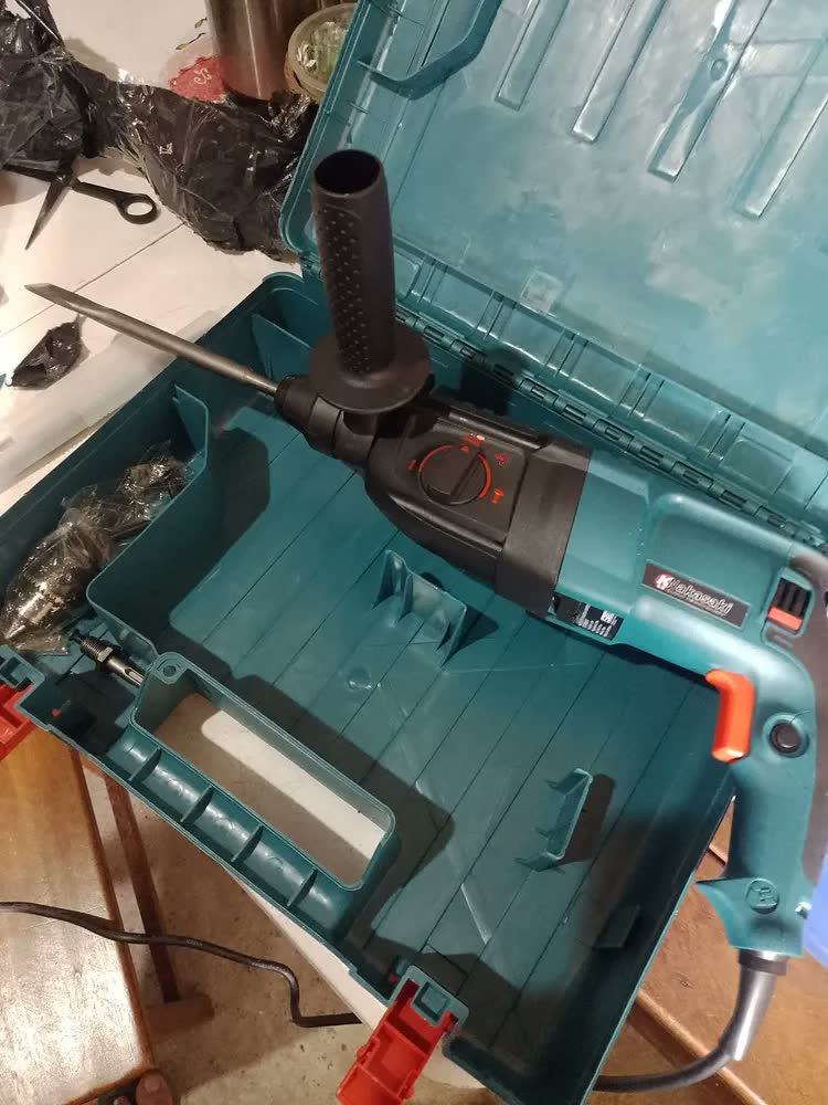 foto de Martelete Rompedor 960w Furadeira Industrial + 2 Mandril Sds